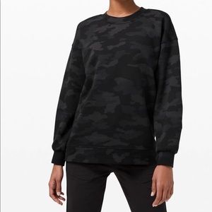 Lululemon Black Camo Crewneck